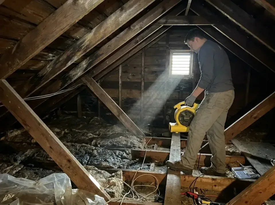 attic-water-damage-drying-proc-007 — frequently asked questions, Emergency Water Extraction & 24/7 Flood Response in Fountai…